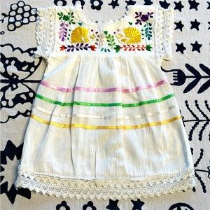 VINTAGE EMBROIDERED TODDLER DRESS 2T